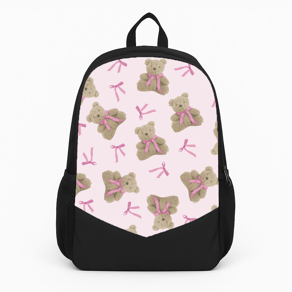 Coquette Teddy Bears And Bows Pattern Backpack