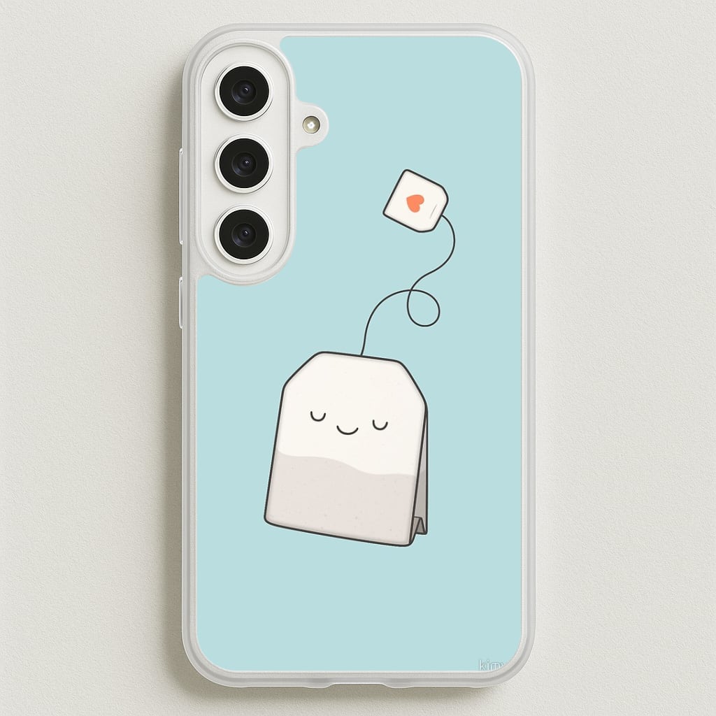 Tea Time - Cartoon Tea Bag Phone Case for Galaxy S25FE