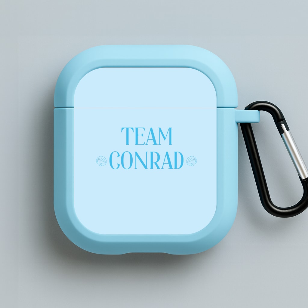 Seashells Team Conrad Blue AirPods Case