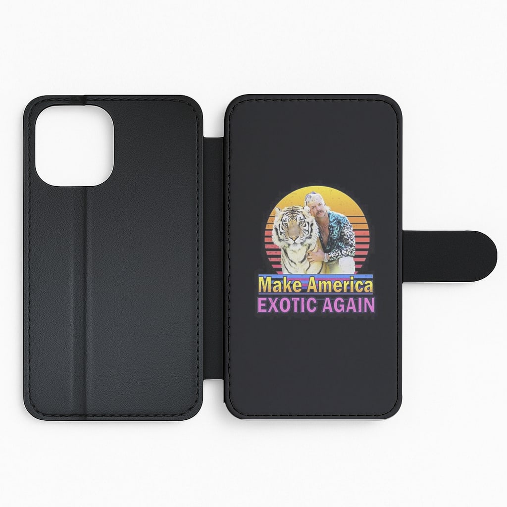 Make America Exotic Again Black - Tiger King Flip Phone Case
