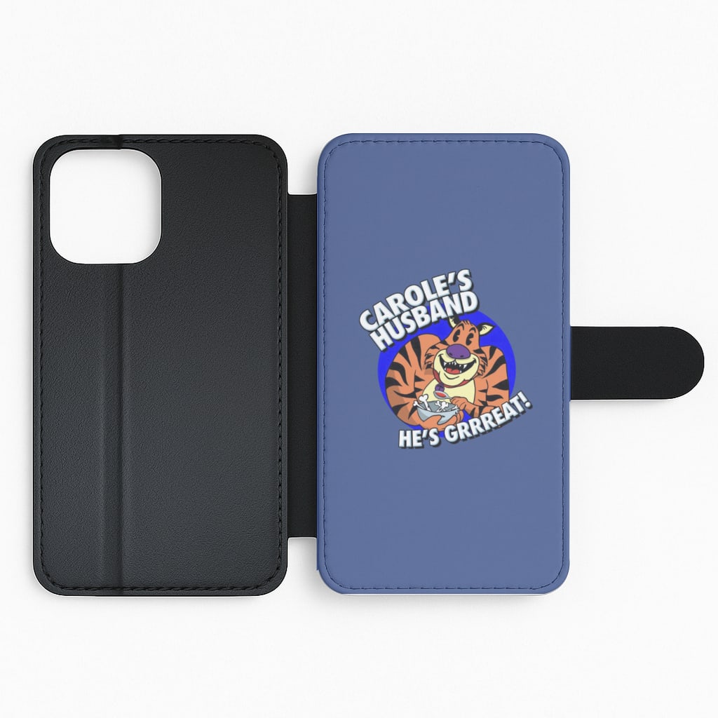 Carole's Husband He's Great - Tiger King Flip Phone Case