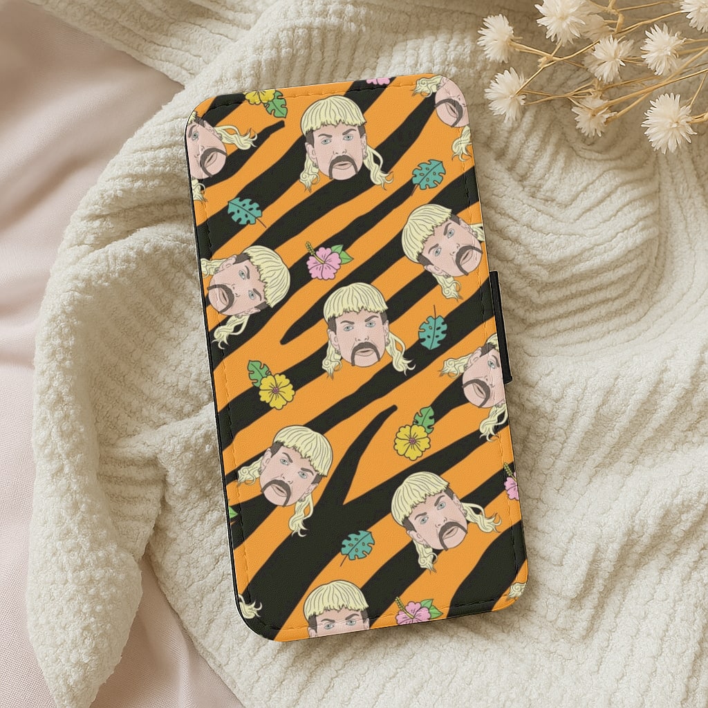 Joe Exotic Orange Pattern - Tiger King Wallet Phone Case