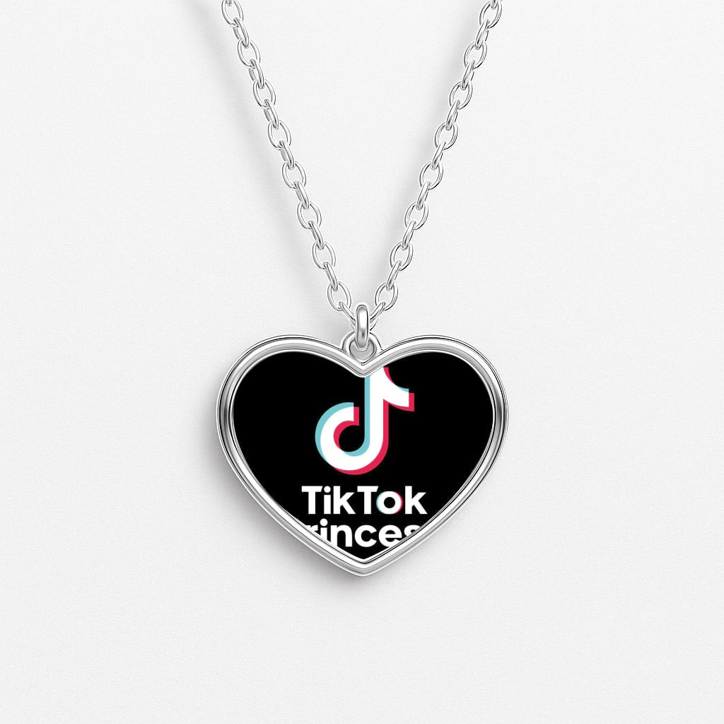 TikTok Princess Heart Necklace