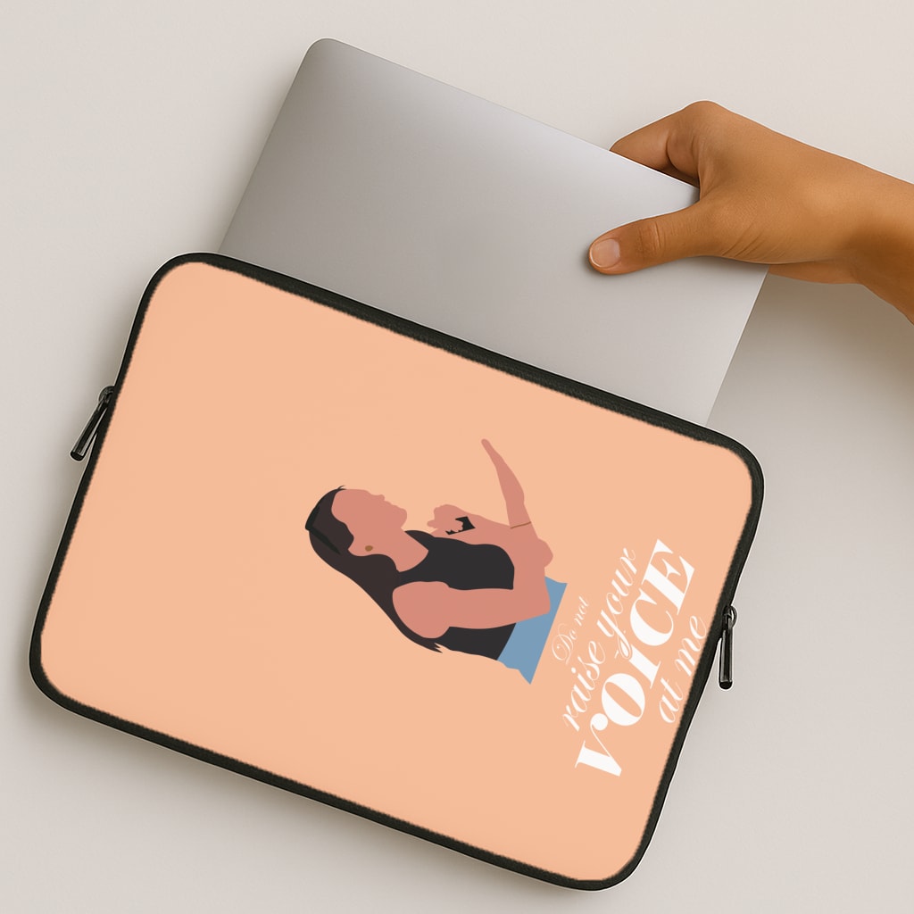 Don't Raise Your Voice At Me MacBook Case