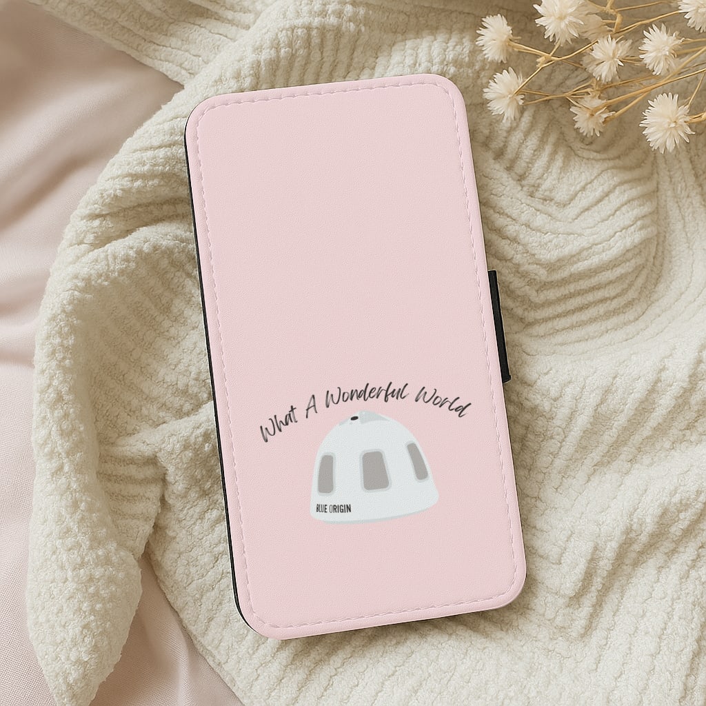 What A Wonderful World Space Launch Wallet Phone Case