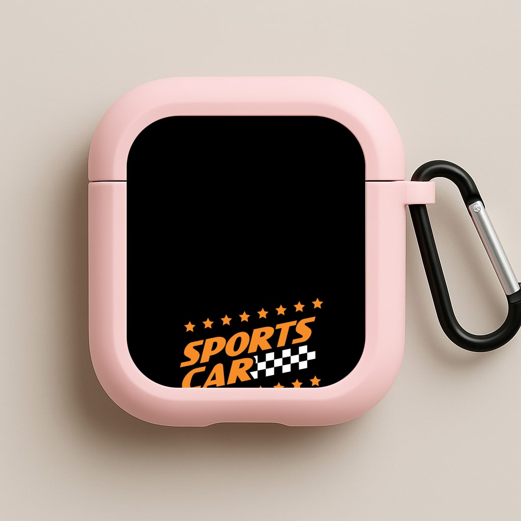 Sports Car Pink AirPods Case