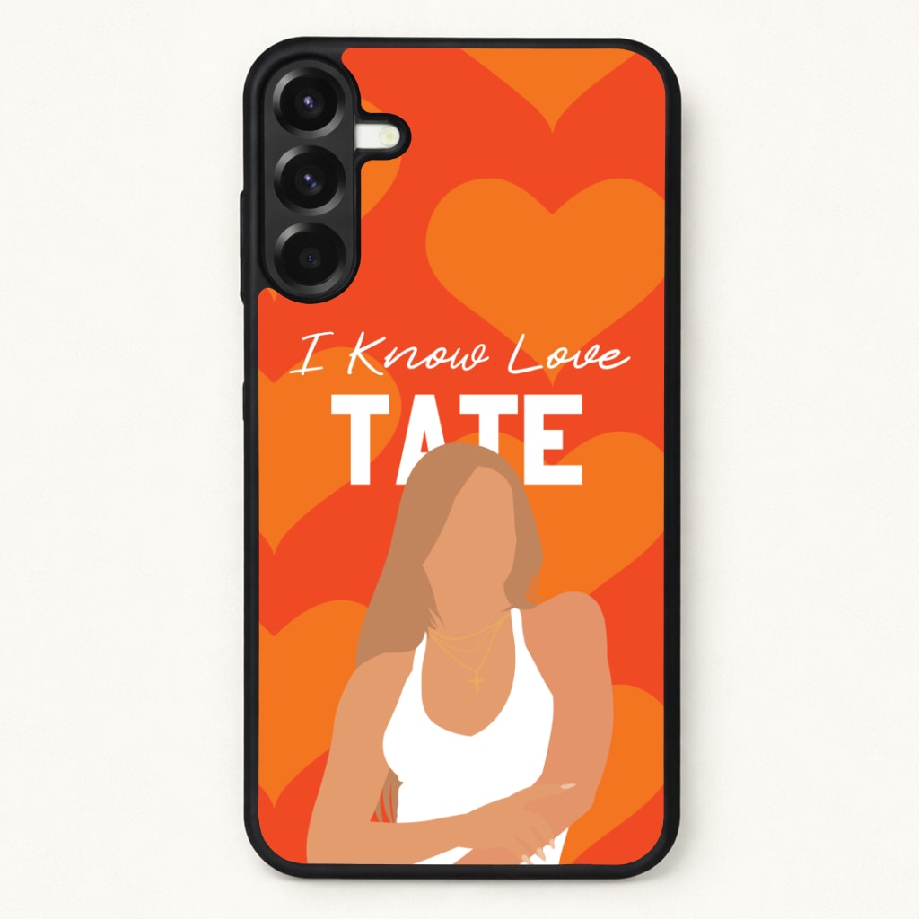 I Know Love Pattern Phone Case for Galaxy A57
