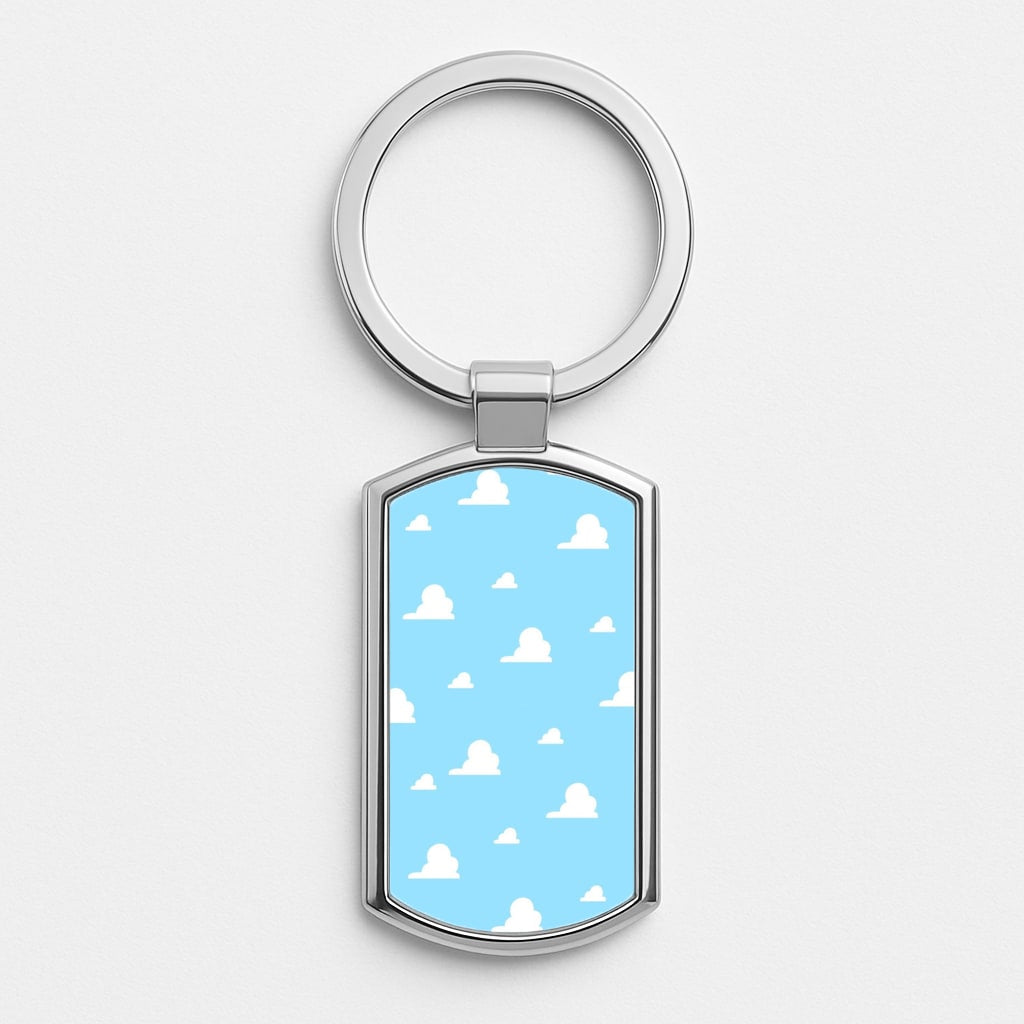 Andy's Bedroom Wallpaper Silver Keyring