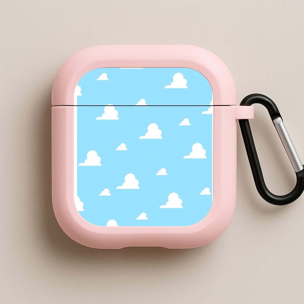 Andy's Bedroom Wallpaper Pink AirPods Case