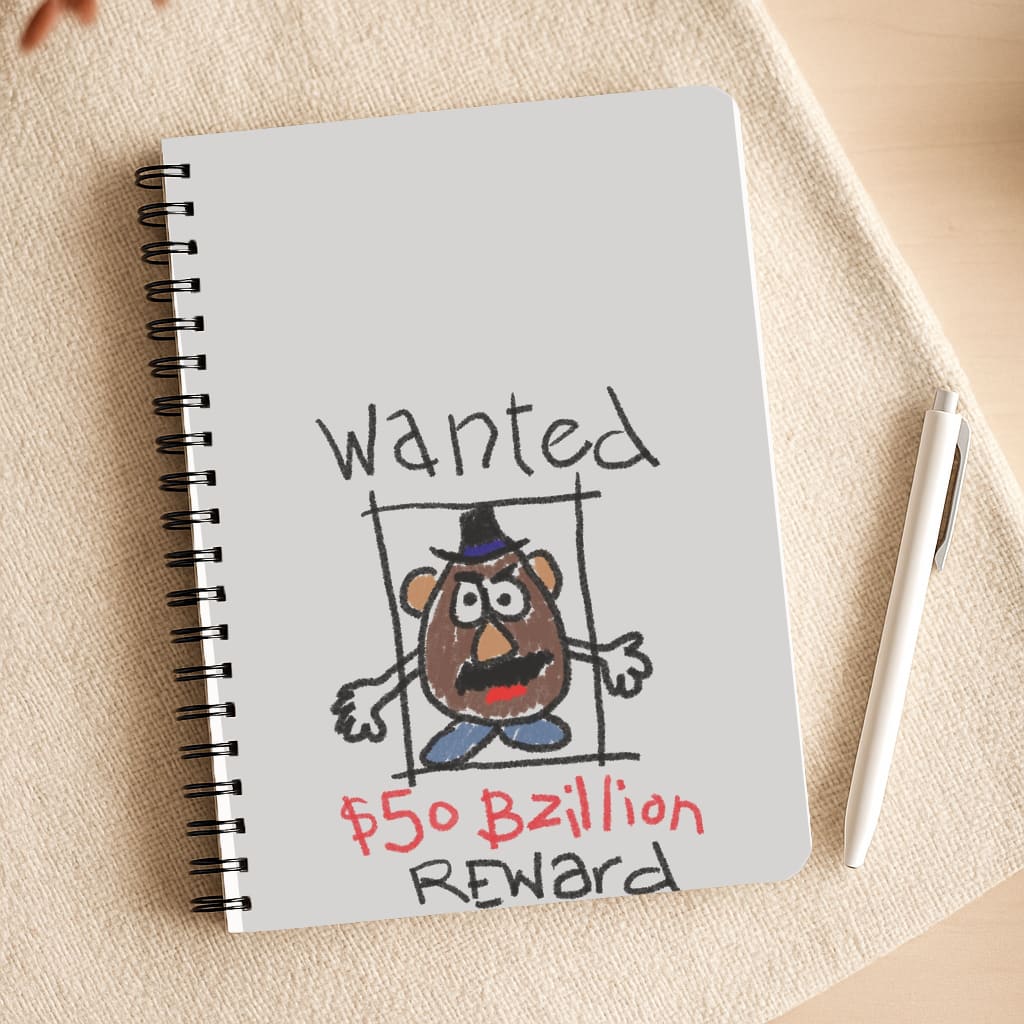 Mr Potato Head - Wanted A Story of Toys Notepad