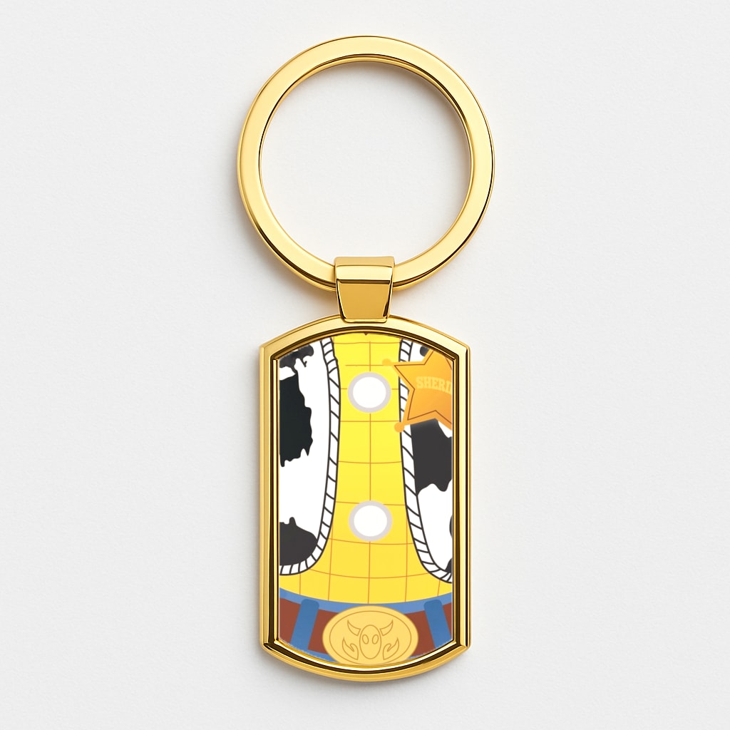 Woody Costume Gold Keyring