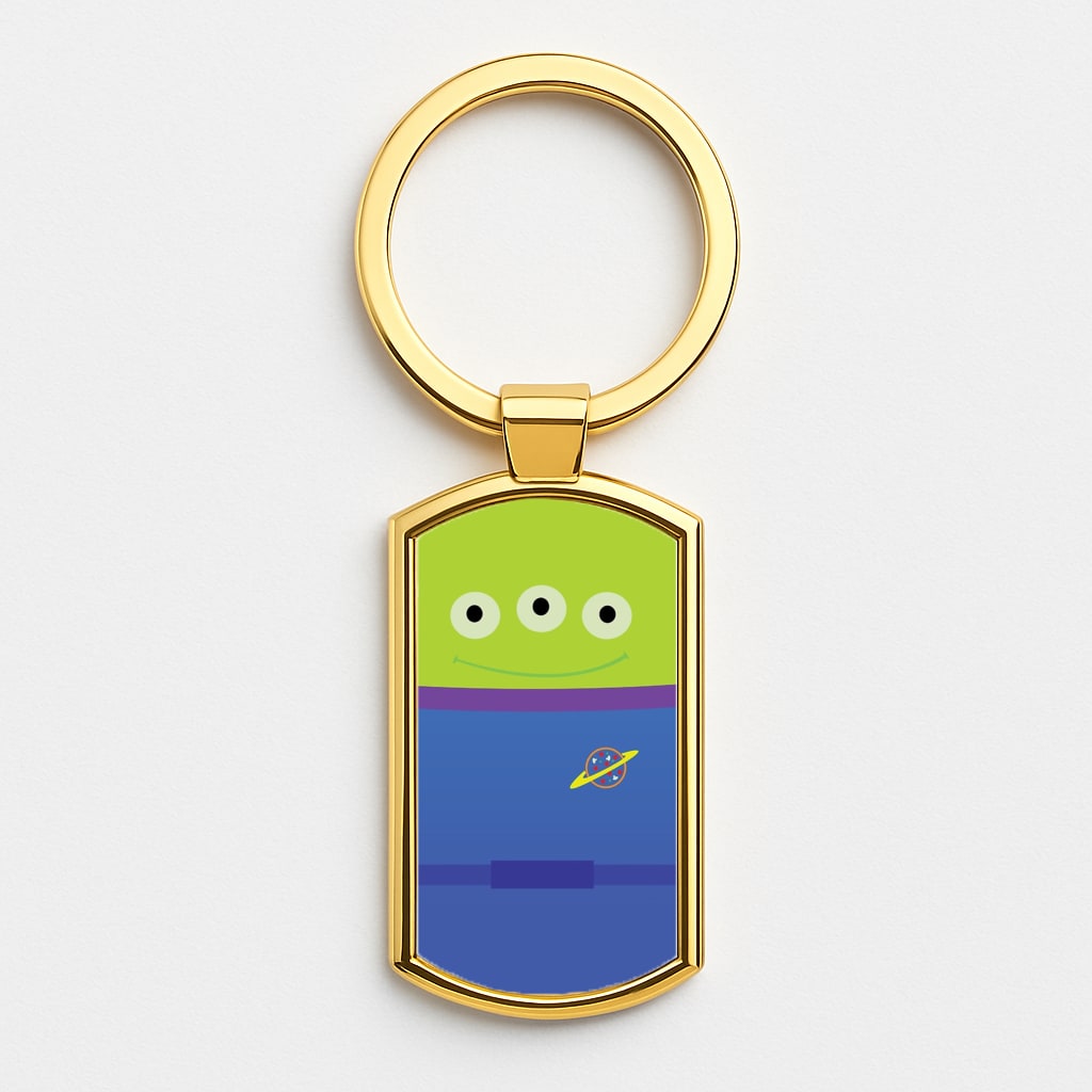 A Story of Toys Alien Costume Gold Keyring