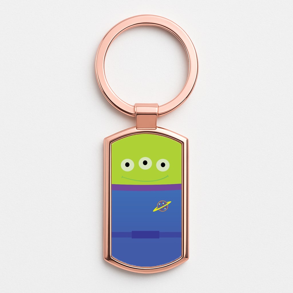 A Story of Toys Alien Costume Rose Gold Keyring