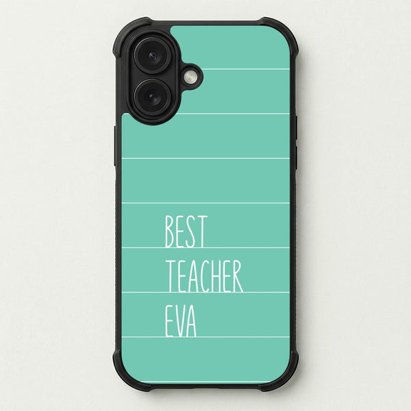 Best Teacher Eva Phone Case — Bumper case