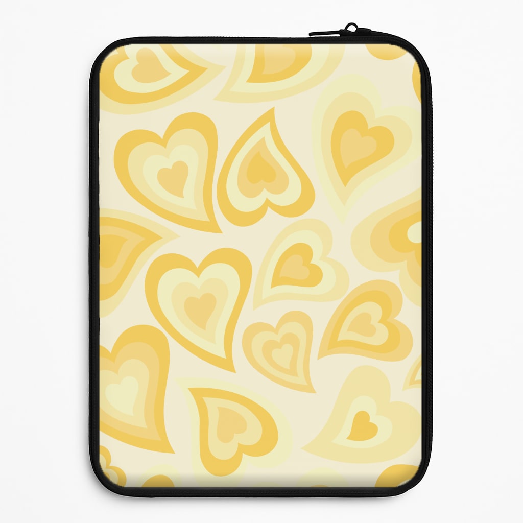 Yellow Hearts - Trippy Patterns Universal Laptop Sleeve