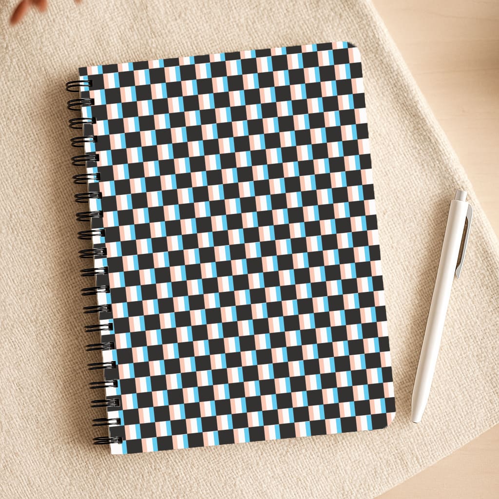 3D Squares - Trippy Patterns Notepad