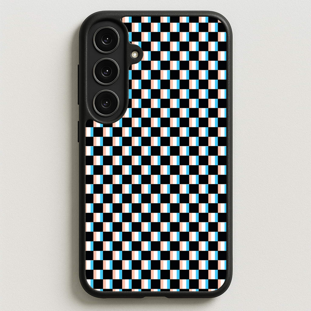 3D Squares - Trippy Patterns Phone Case for Galaxy S25FE