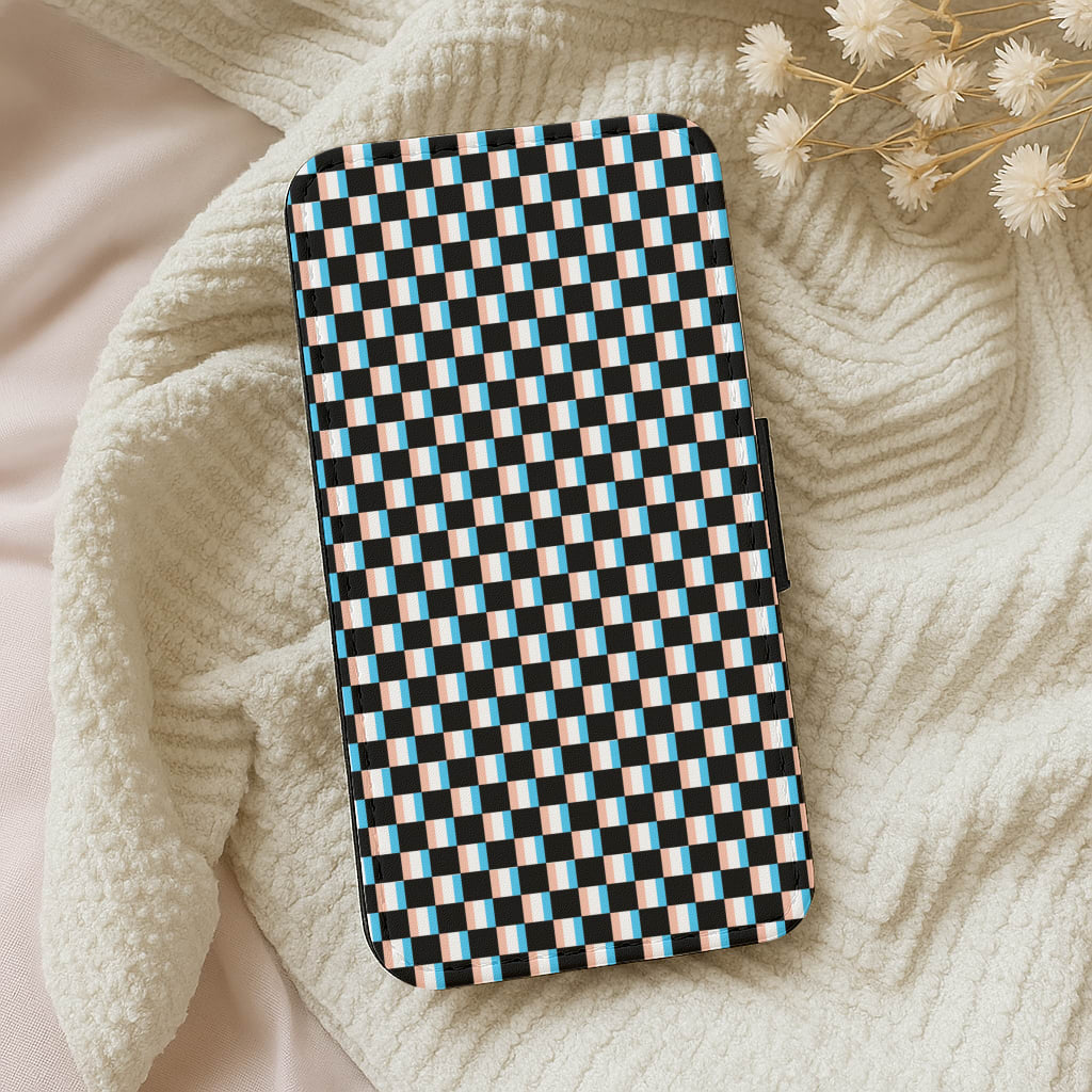 3D Squares - Trippy Patterns Wallet Phone Case