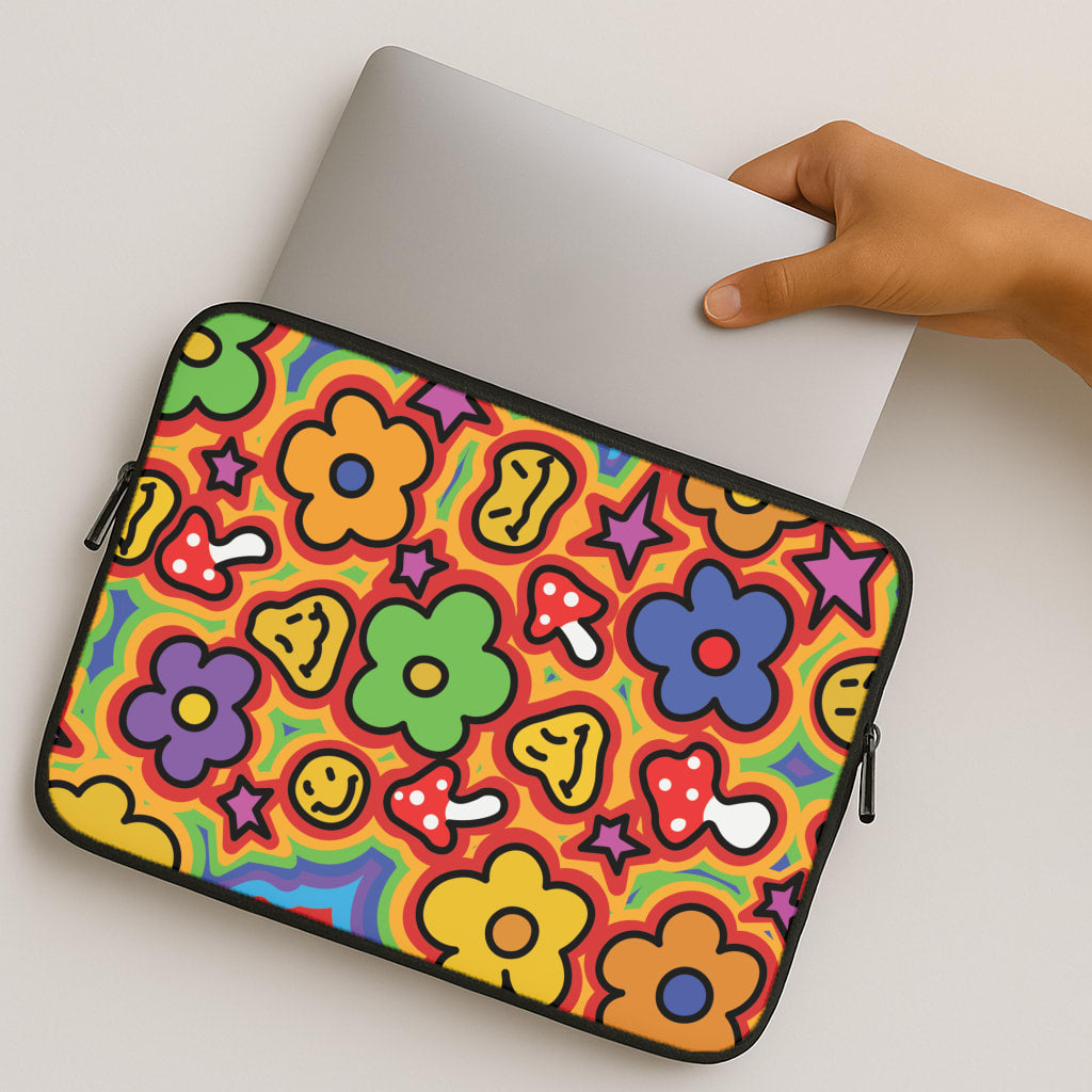 Rainbow Trip - Trippy Patterns MacBook Case