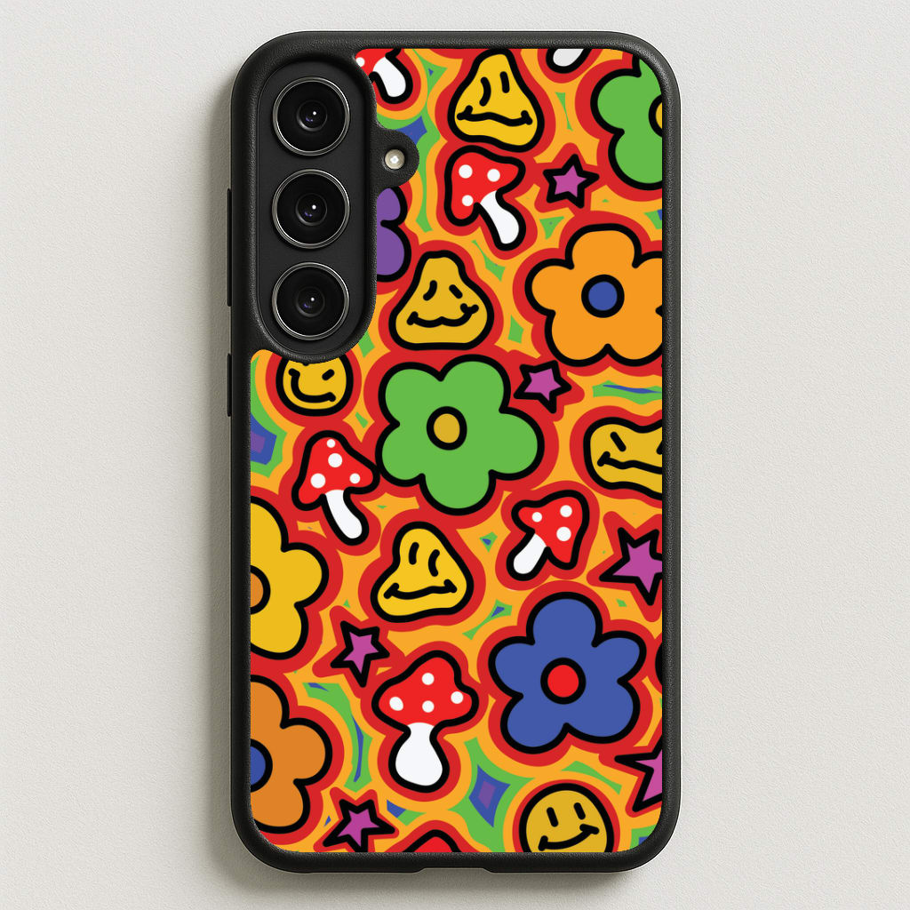 Rainbow Trip - Trippy Patterns Phone Case for Galaxy S25FE