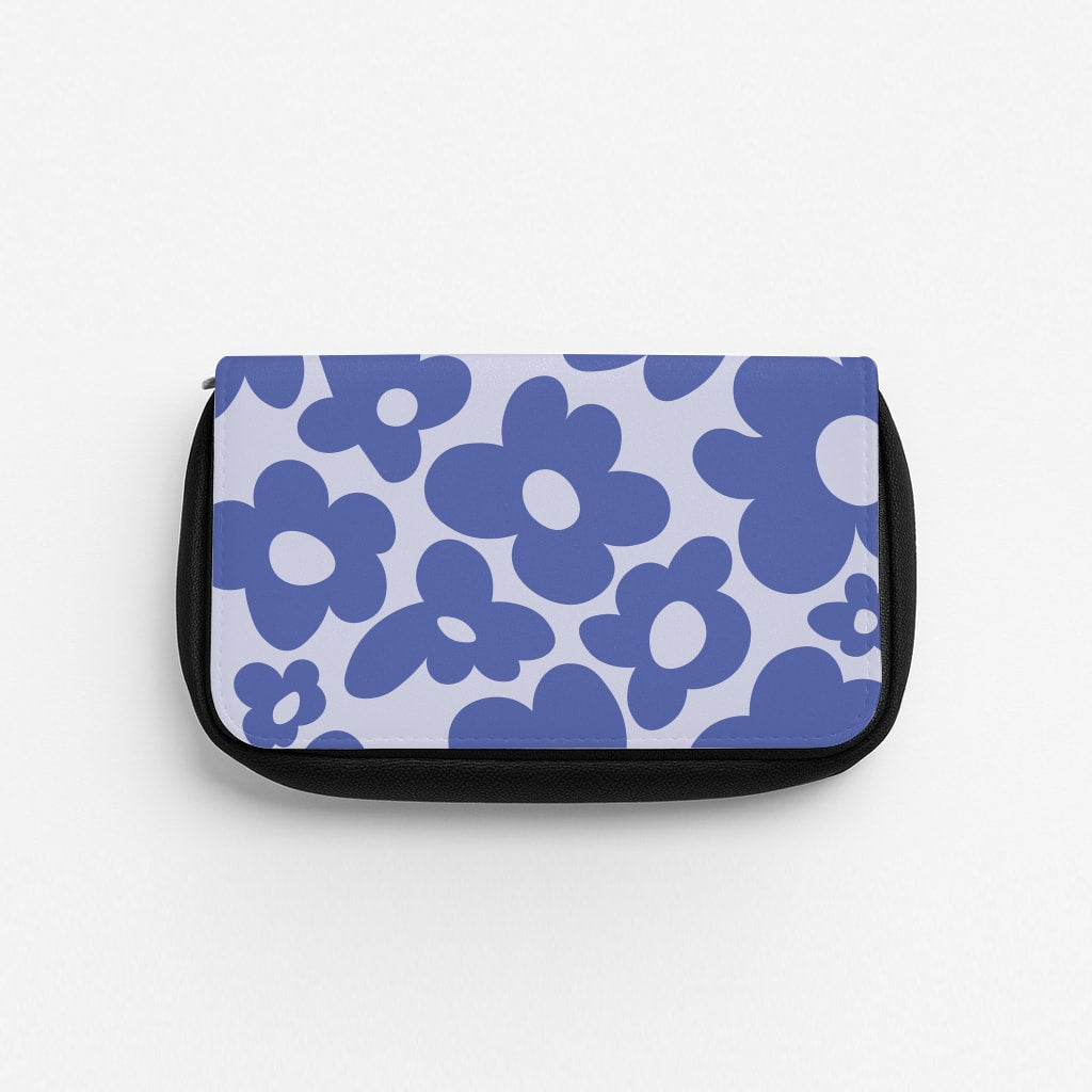 Blue Flowers - Trippy Patterns Pencil Case