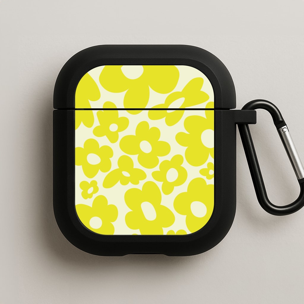 Yellow Flowers - Trippy Patterns AirPods Case