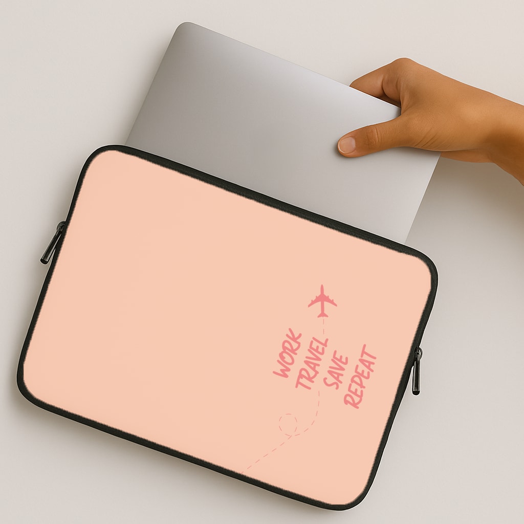 Work Travel Save Repeat - Travel MacBook Case