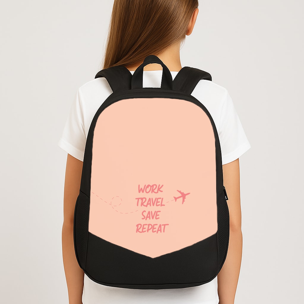 Work Travel Save Repeat - Travel Backpack