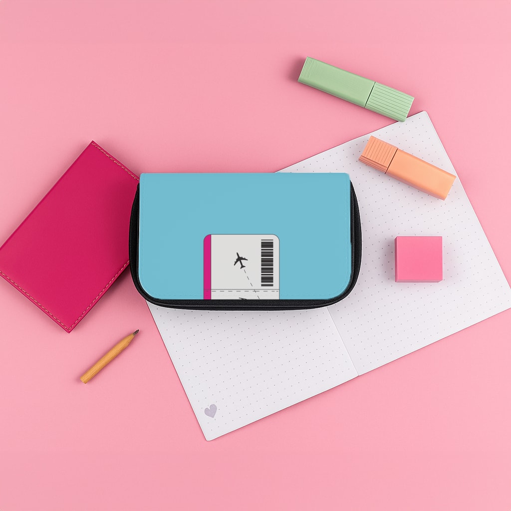 Buy Plane Tickets - Travel Pencil Case