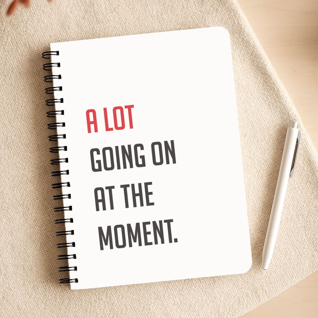 A Lot Going On At The Moment - Taylor Notepad