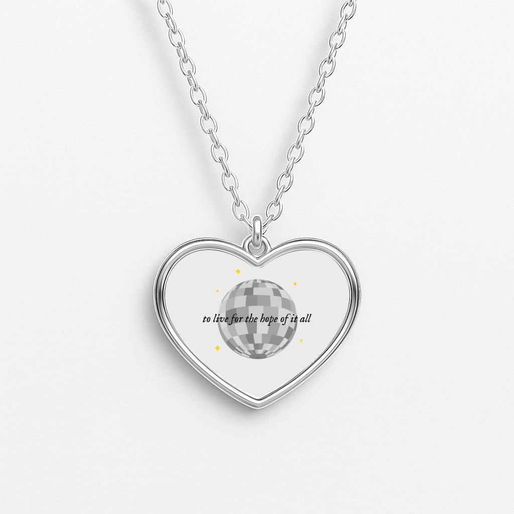 To Live For The Hope Of It All - Taylor Heart Necklace