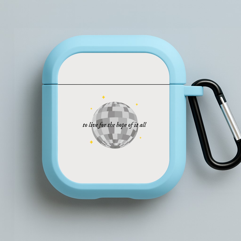 To Live For The Hope Of It All - Taylor Blue AirPods Case