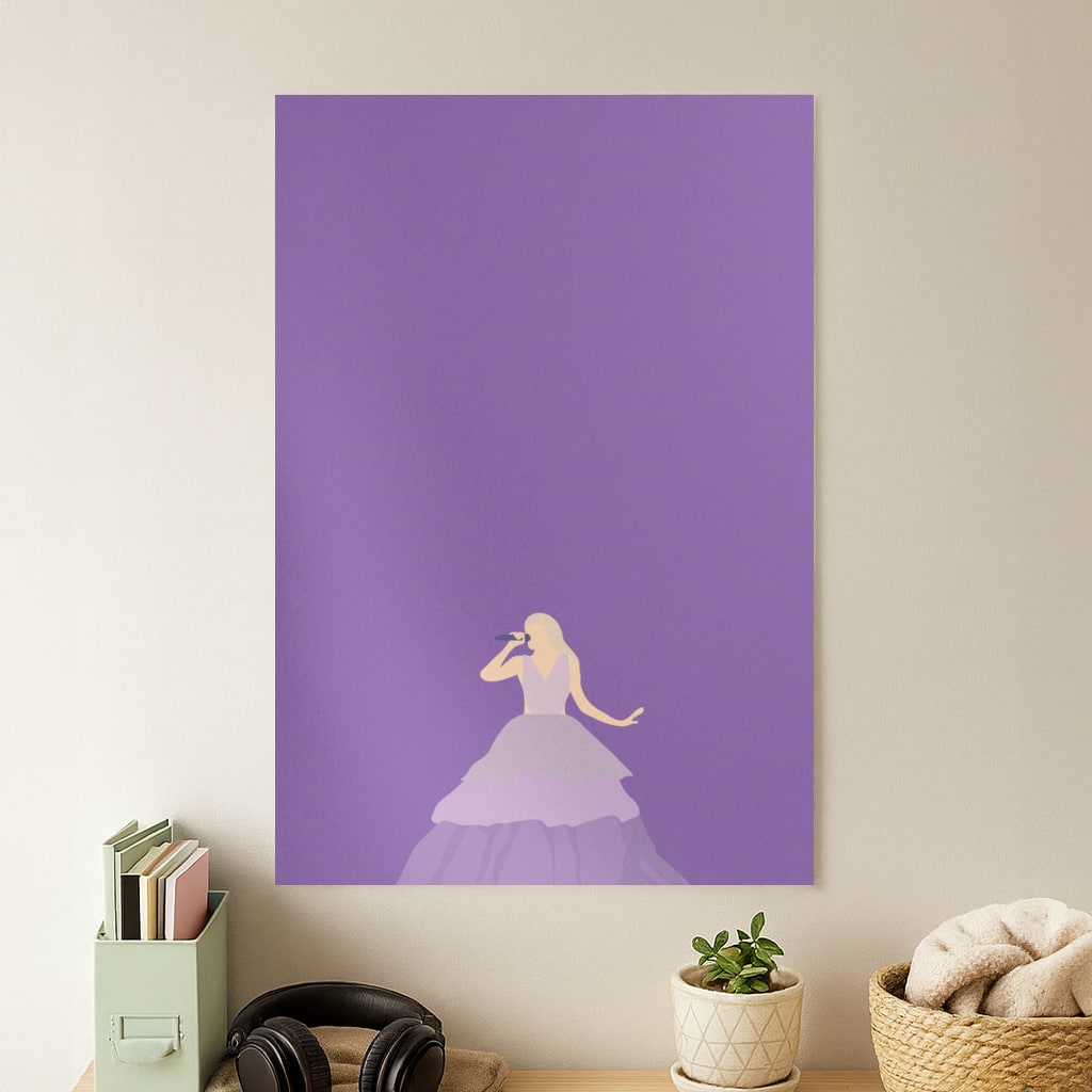 Purple Dress - Taylor Poster