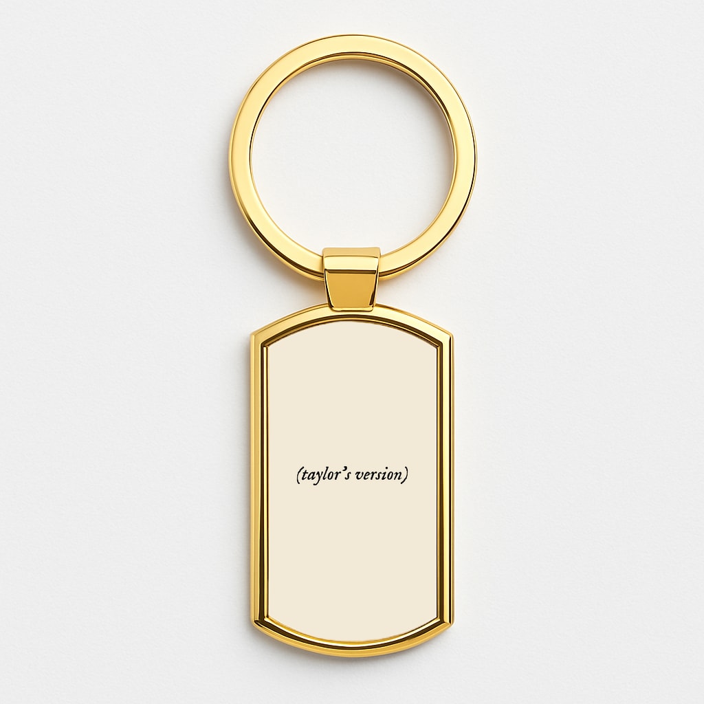 Personalised Taylor's Version Gold Keyring