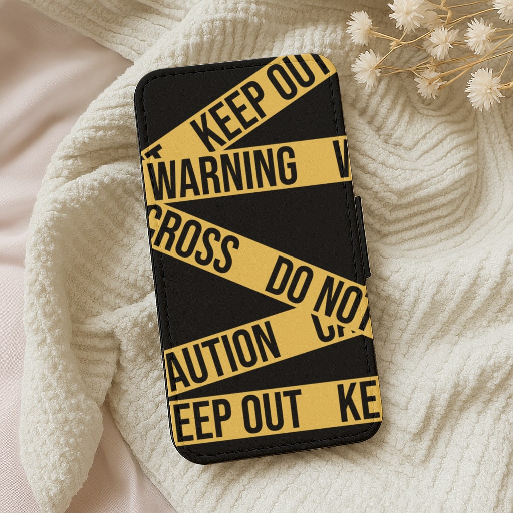Warning Tapes Wallet Phone Case