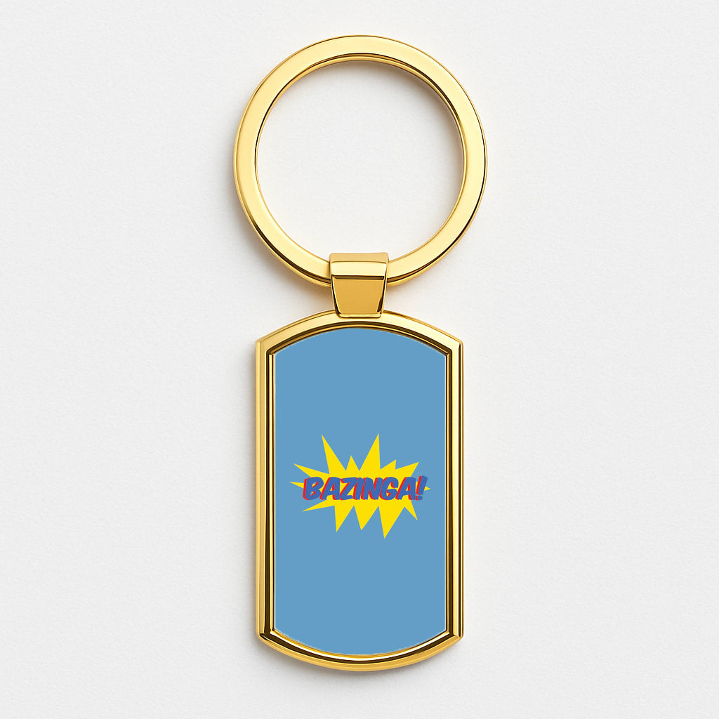 Bazinga! - TV Quotes Gold Keyring