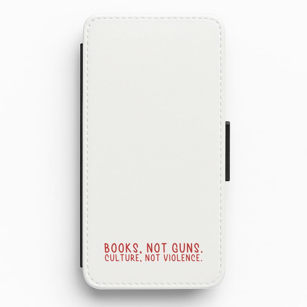 Books, Not Guns - TV Quotes Flip / Wallet Phone Case