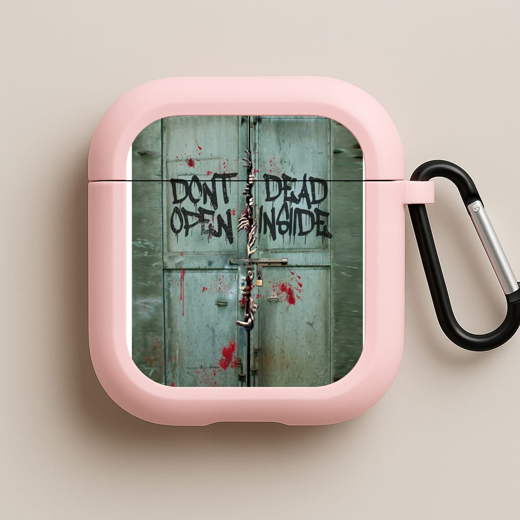 Don't Open Dead Inside Pink AirPods Case