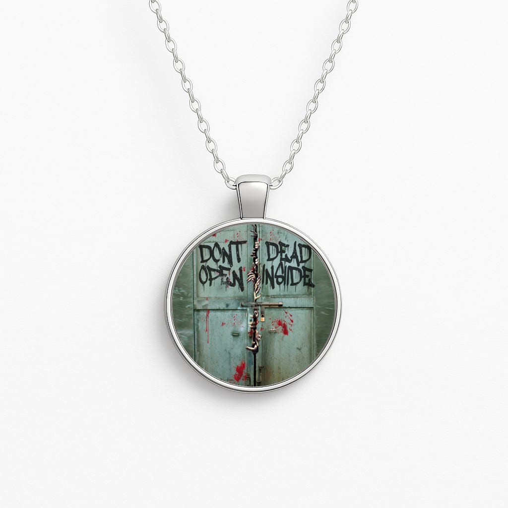 Don't Open Dead Inside Circle Necklace
