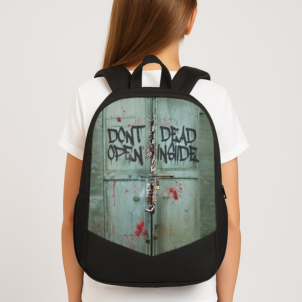 Don't Open Dead Inside Large School Bag