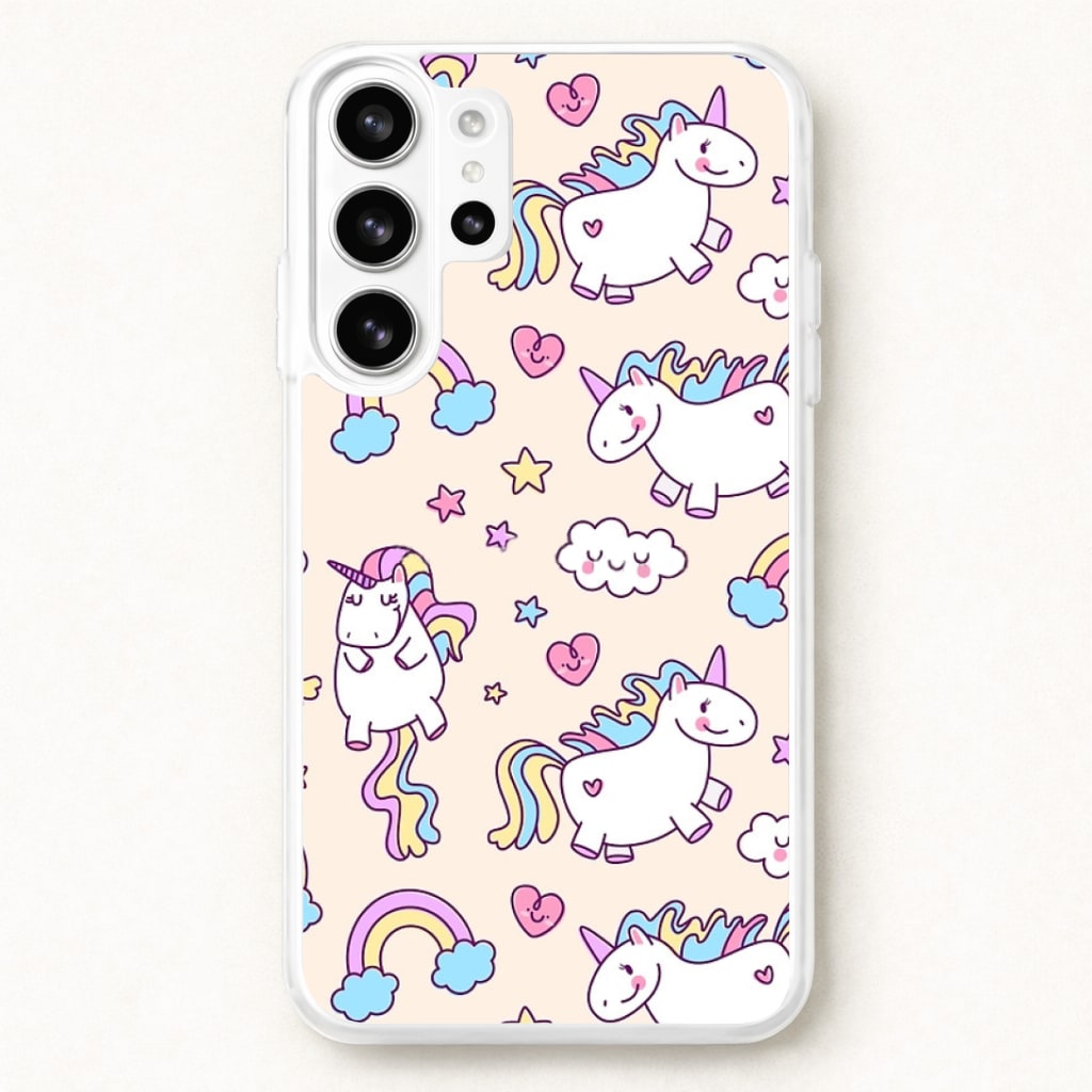 Cute Unicorn Pattern Phone Case for Galaxy S26 Ultra