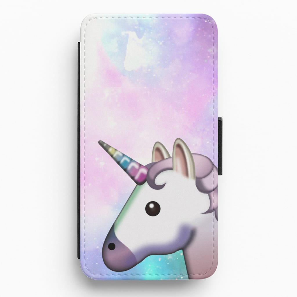 Galaxy Unicorn Pattern - Tumblr Flip / Wallet Phone Case