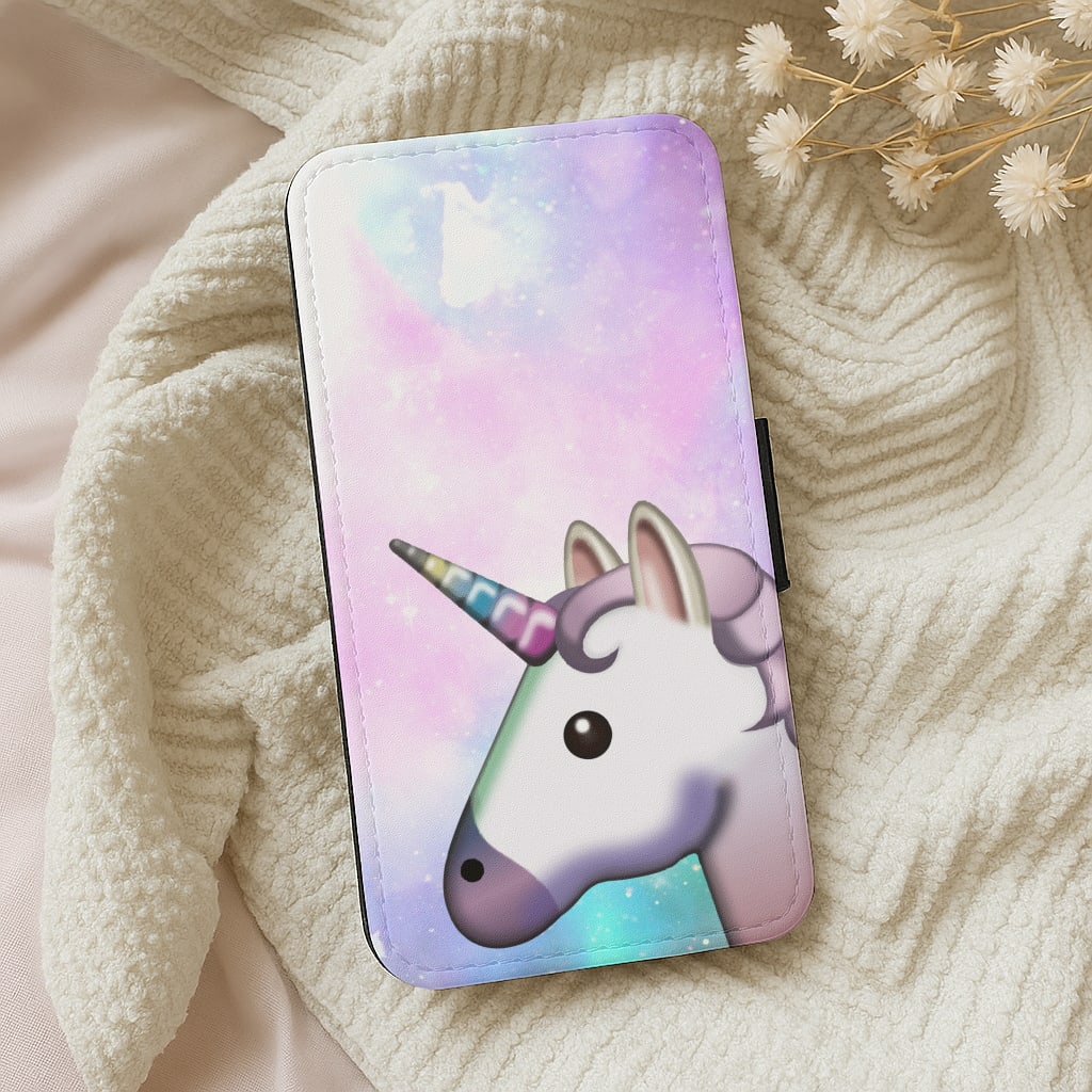 Galaxy Unicorn Pattern - Tumblr Wallet Phone Case