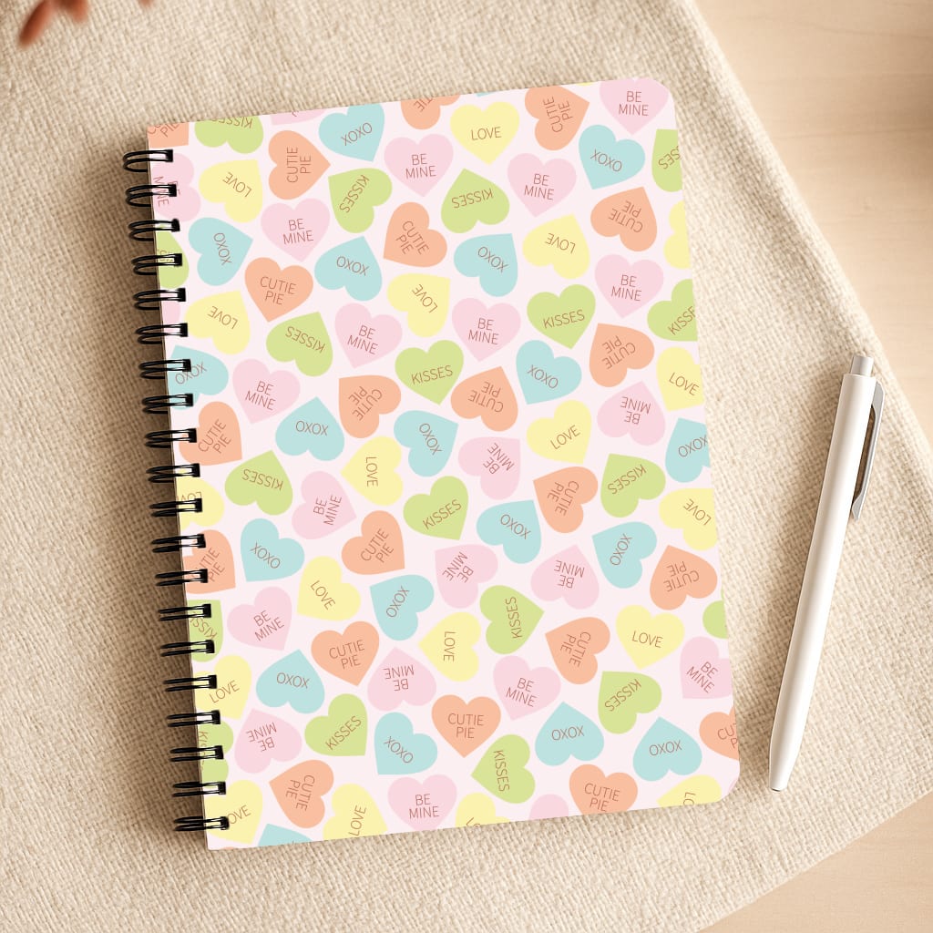 Love Hearts- Valentine's Day Notepad