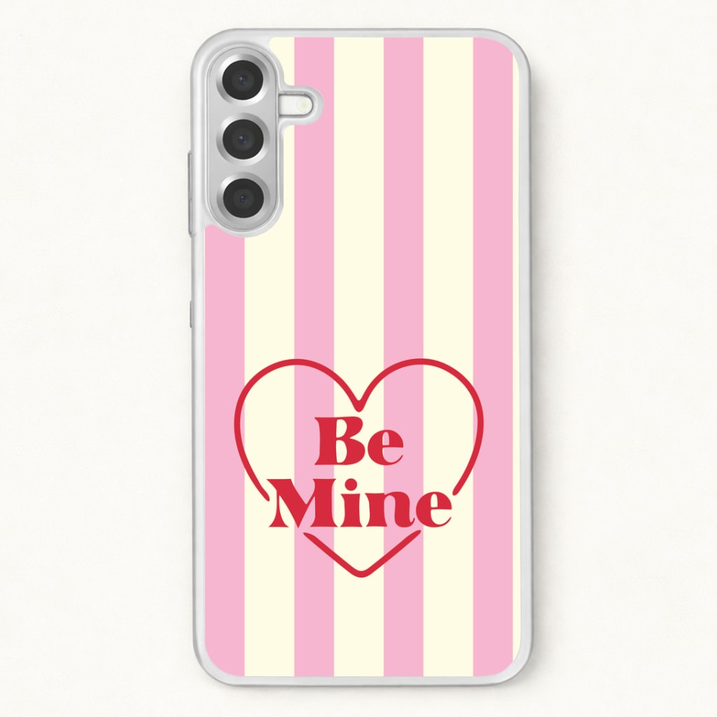 Be Mine Stripey Phone Case for Galaxy A37