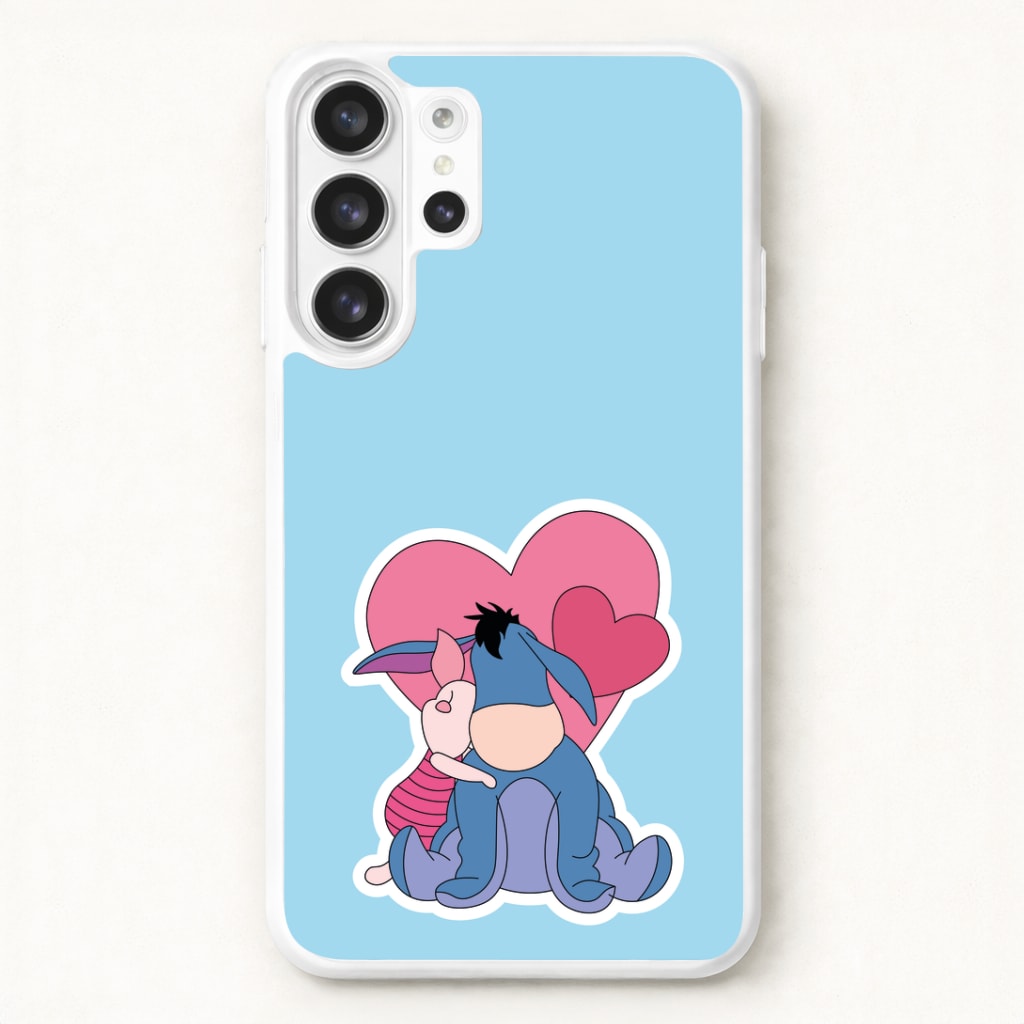 Donkey and Pig Valentine's Phone Case for Galaxy S26 Ultra