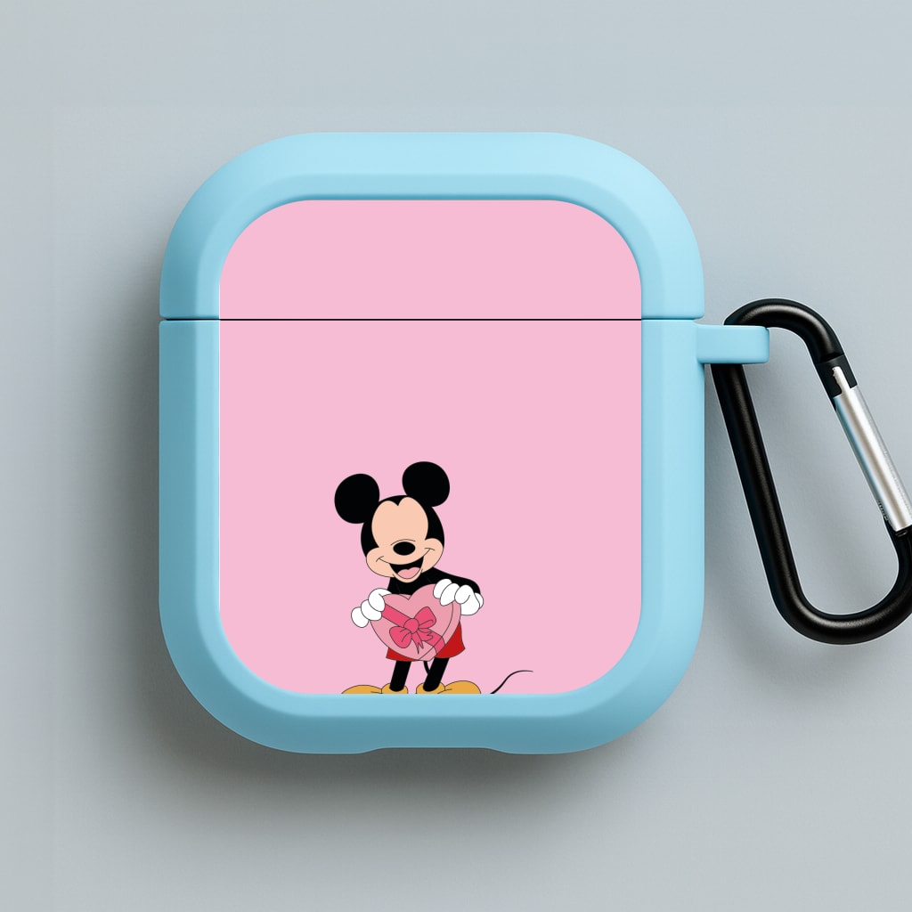 Mickey's Gift Valentine's Blue AirPods Case