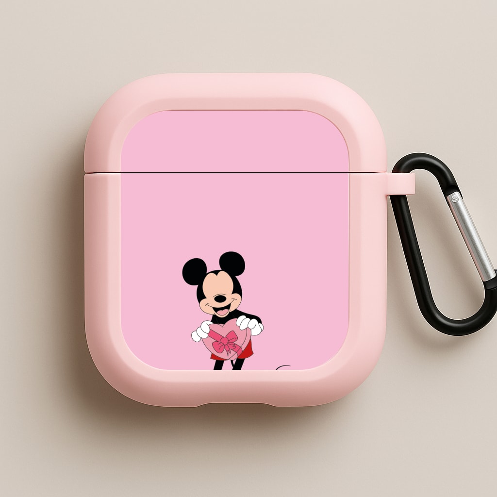 Mickey's Gift Valentine's Pink AirPods Case