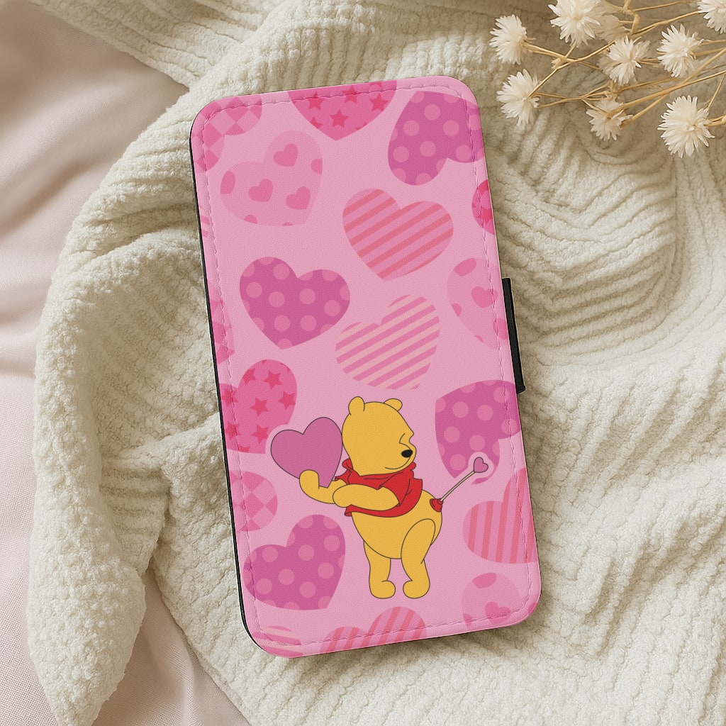 Cupid Pooh Valentine's Wallet Phone Case