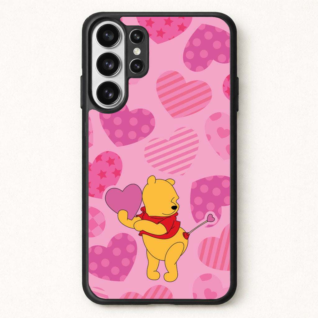 Cupid Pooh Valentine's Phone Case for Galaxy S26 Ultra